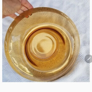 Vintage‎ acid etched depression  glass bowl